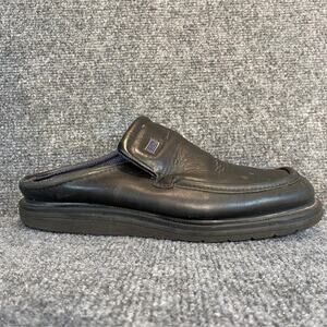 Vintage 90s Dr Martens Black Leather Mules Mens 8.5 Air Cushioned Soles 9546